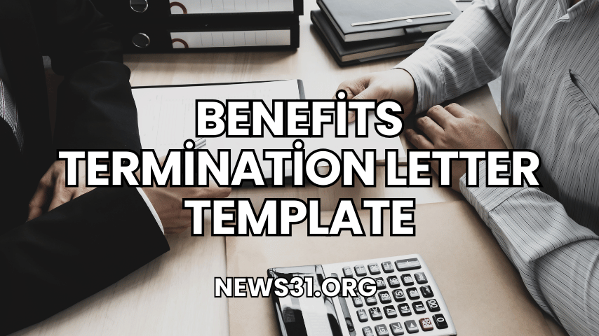 Benefits Termination Letter Template