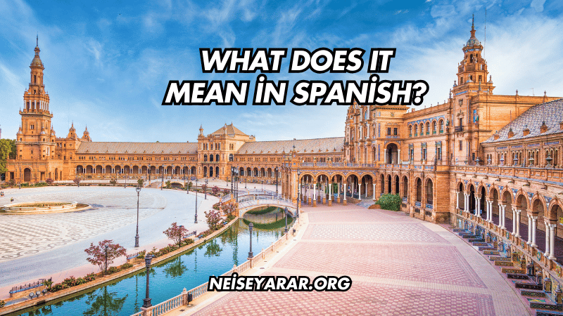 What Does It Mean in Spanish?