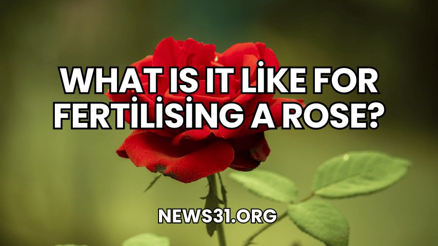 What Is It Like for Fertilising a Rose?